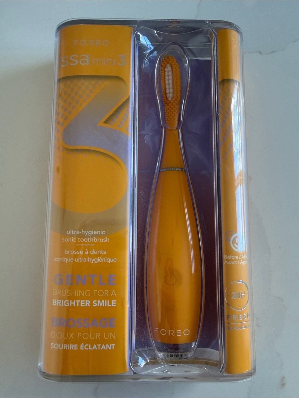 NEW FOREO ISSA Mini 3 Sonic Toothbrush Mango Tango Orange